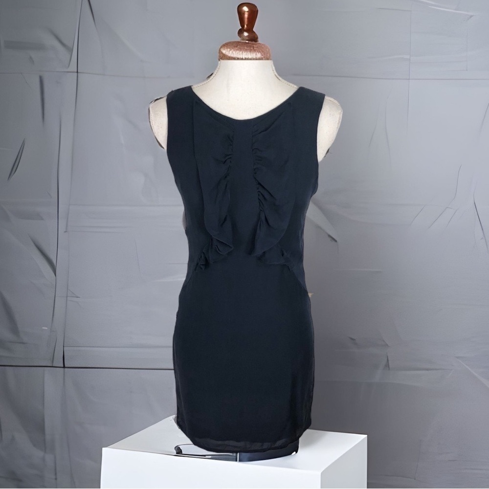 Graham & Spencer 100% Silk Blue Bow Front Dress Small